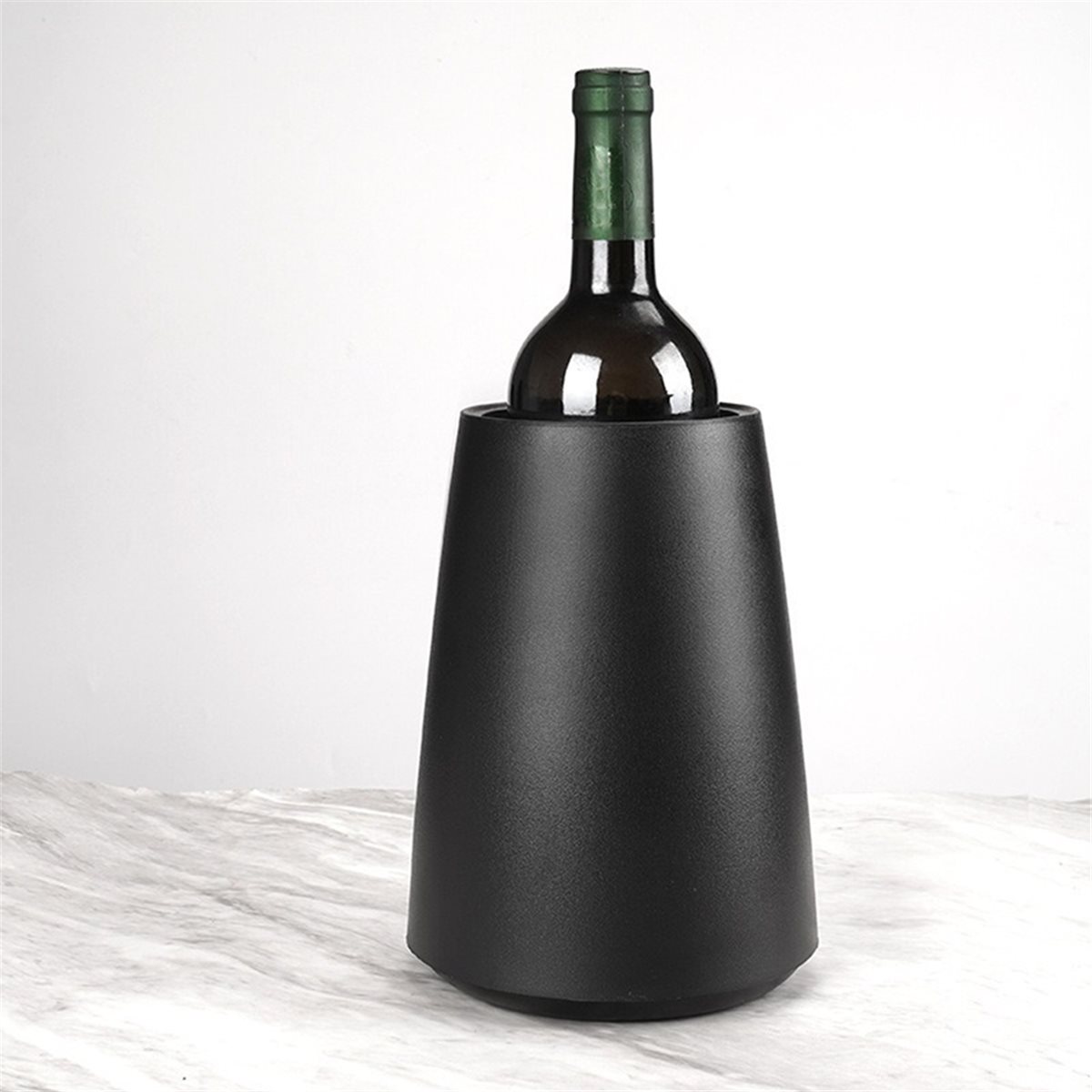 Wine Chiller Sleeve - Элегантный винный охладитель 2026 года, черный,