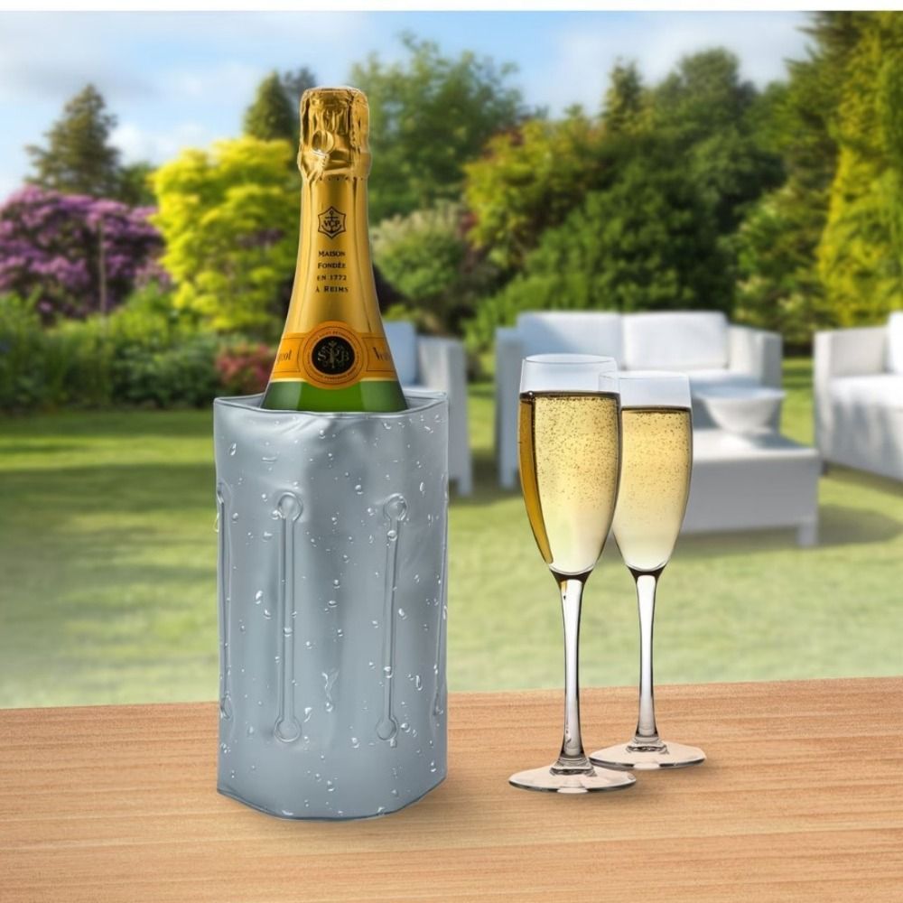Wine Chiller Sleeve - Многоразовая термосумка для вина серого цвета,