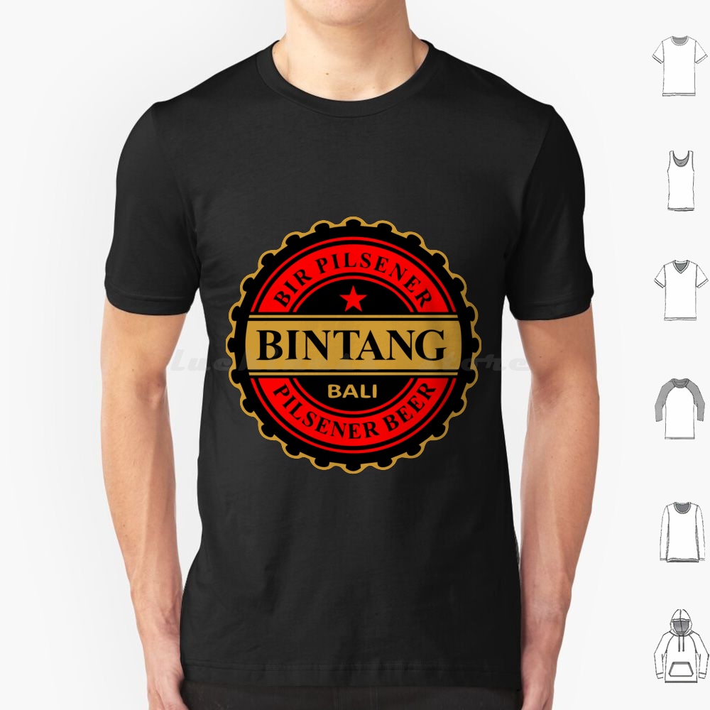 Wine To Beer To Liquor - Футболка Bintang Pilsener Beer из хлопка