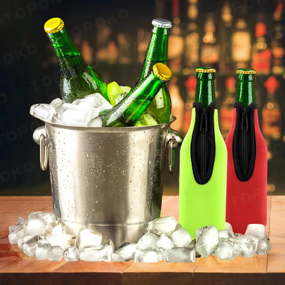 Набор из 6 цветных термочехлов – обзор и цена Wine Chiller Sleeve