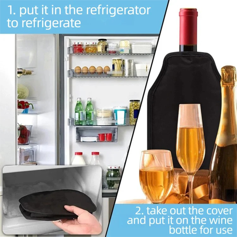 Охладитель для винных бутылок, – обзор и цена Wine Chiller Sleeve